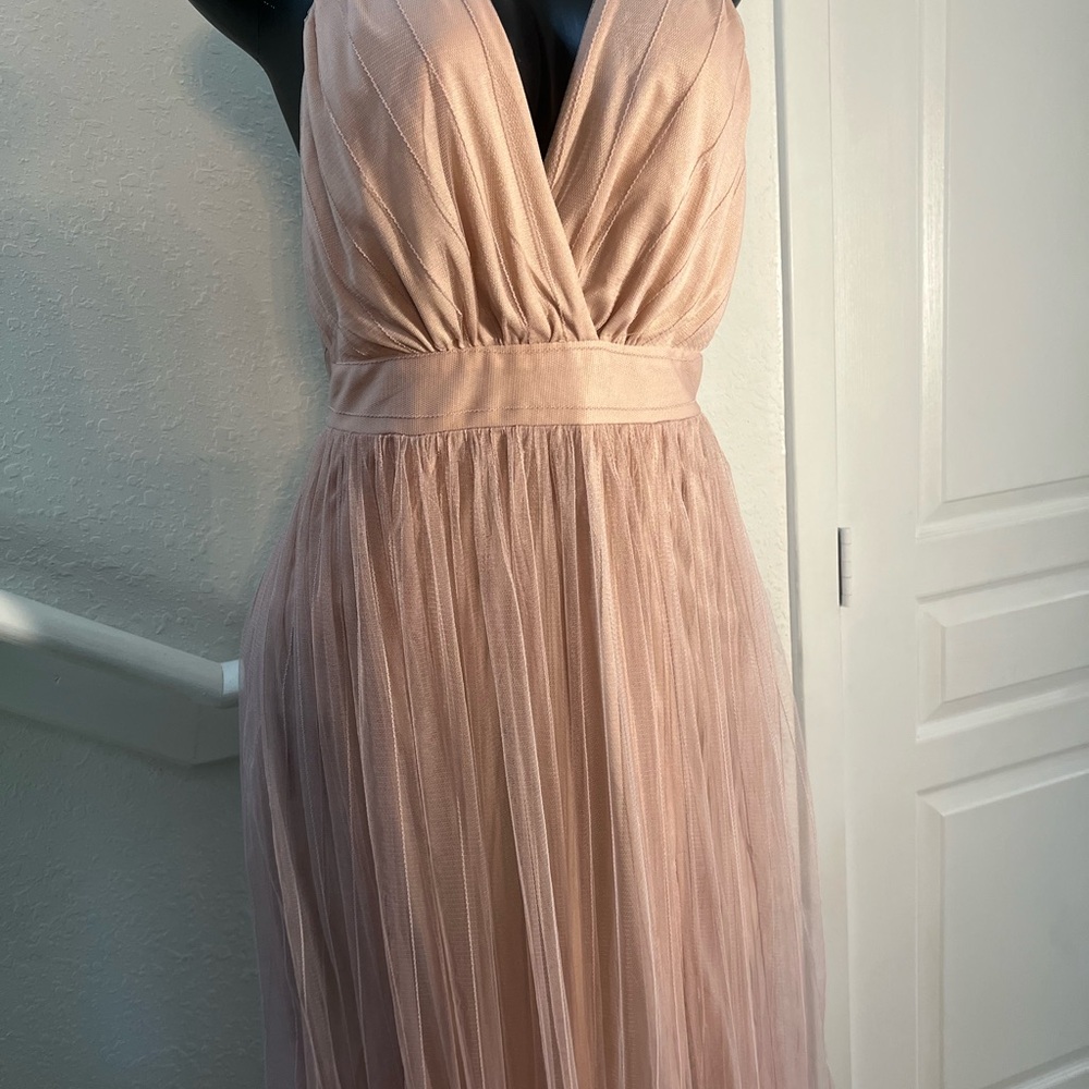 Elegant pink Evening Dress L